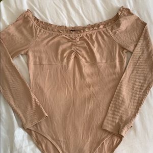 Ruffled, Off the Shoulder Bodysuit